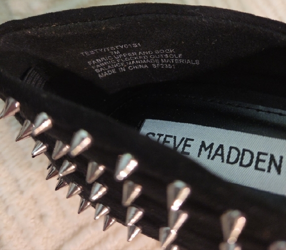 Steve Madden Black Pointed-Toe Spike Stiletto Pumps - Picture 8 of 8